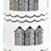 Gavepapir - Badehus - Sort Hvid - B 70 CM - 80 G - 4 M