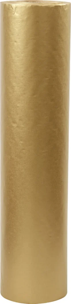 Gavepapir - Guld Ensfarvet - B 50 CM - 60 G - 100 M