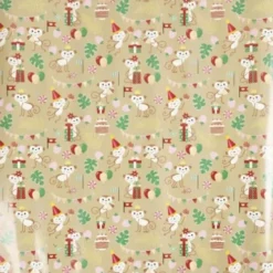 Gavepapir - Stor Rulle 100 M X 50 CM - Festlige Aber - 80 G