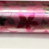 Gavepapir - Stor Rulle 100 M X 55 CM - Pink - Blomsterblade