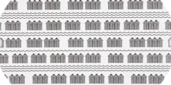 Gaveæske - Badehus - Str. 18X15X6 CM - 300 G - Sort - Hvid - 3 Stk