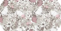 Gaveæske - Blomster - Str. 18X15X6 CM - 300 G - Brun - 3 Stk