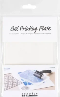 Gel Trykplade - Str. 12,7X17,8X1 CM - Mat Transparent - 1 Stk