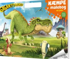 Gigantosaurus - Kæmpe Malebog - Malebog Med Håndtag