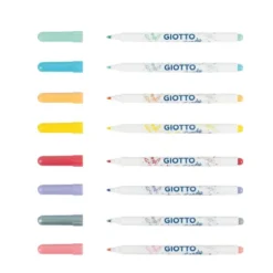 Giotto Turbo Glitter Tusser 8 Stk Pastel