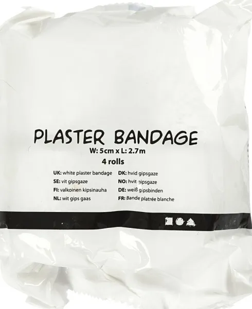 Gipsgaze - L 2,7 M - B 5 CM - 4 Ruller