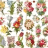 Glansbilleder - Blomster - 2 Ark