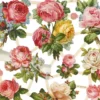 Glansbilleder - Blomster Roser - 2 Ark
