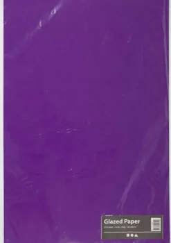 Glanspapir - 32X48 CM - 80 G - Mørk Lilla - 25 Ark