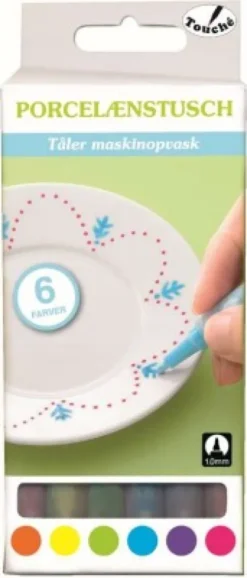 Glas Og Porselænstusser - Sæt Med 6 Farver - Touché