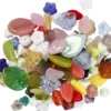 Glasperler - Blade - Blomster - Ø 6-17 MM - Hulstr. 0,5-1,5 MM - Assorterede Farver - 350 G