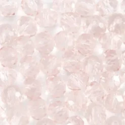 Glasperler - Ø 4 MM - Hulstr. 1 MM - Lys Rosa - 45 Stk