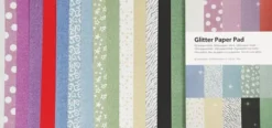 Glitterpapir I Blok - A4 - 210X297 MM - 150 G - 30 Ark/ 1 Stk