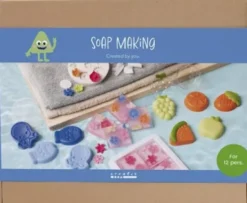 Gruppe DIY Kit Sæbefremstilling - Blå - Grøn - Orange - Pink