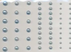 Halvperler - Selvklæbende - Blå - 3-7 MM - 58 Stk