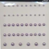 Halvperler - Selvklæbende - Lilla - 3-7 MM - 58 Stk