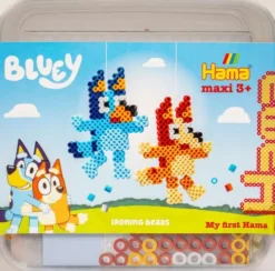 Hama 8756 - Bluey - 900 Maxi Perler + Perleplade + Snor + Papir