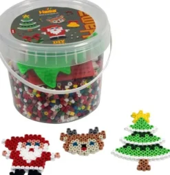 Hama 2045 - DIY Midi Juleperler - 4.000 Perler Og 2 Stiftplader