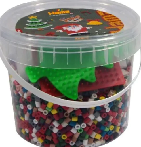 Hama 2045 - DIY Midi Juleperler - 4.000 Perler Og 2 Stiftplader