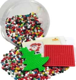 Hama 2045 - DIY Midi Juleperler - 4.000 Perler Og 2 Stiftplader