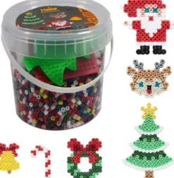 Hama 2045 - DIY Midi Juleperler - 4.000 Perler Og 2 Stiftplader