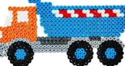 Hama 3163 - Entreprenørmaskiner - 4.000 DIY Midi Perler + Plade