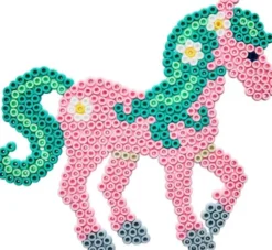 Hama 3164 - Eventyrheste - 4.000 DIY Midi Perler + 2 Plader