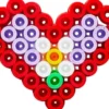 Hama 8985 - Hjerte - 100 Maxi Perler Og Plade - My First Hama