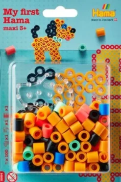 Hama 8984 - Hund - 100 Maxi Perler Og Plade - My First Hama
