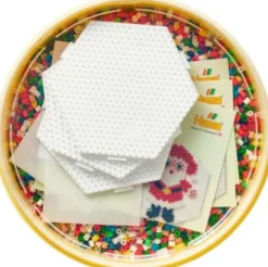 Hama 181-301 - Jul - 30.000 Stk. Midi Perler + 3 Sekskant Plader