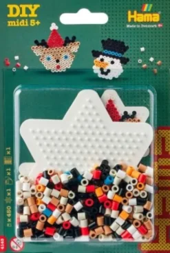 Hama 4143 - Lille Stjerne - 450 DIY Midi Perler + Plade + Papir