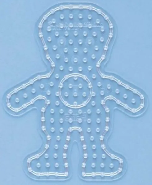 Hama Maxi Perleplade - Dreng - Transparent - 19X16 CM - 8208