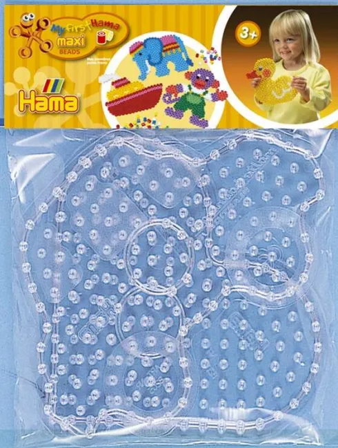 Hama Maxi Perleplader - Bil Og Hjerte - Transparent - 8253