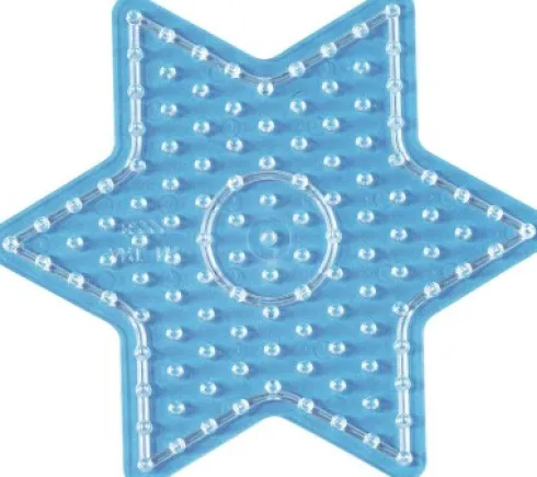 Hama Maxi Perleplade - Stjerne - Transparent - 14,5X15,58 CM - 8222