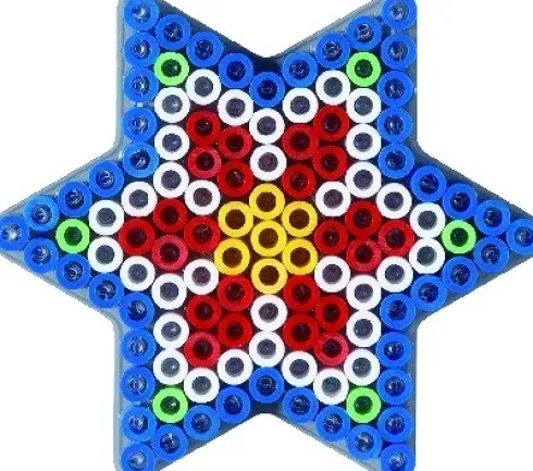 Hama Maxi Perleplade - Stjerne - Transparent - 14,5X15,58 CM - 8222