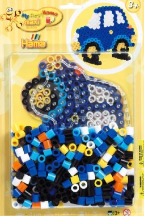 Hama Maxi Perler - Bil Perlesæt - 250 Perler - 8922