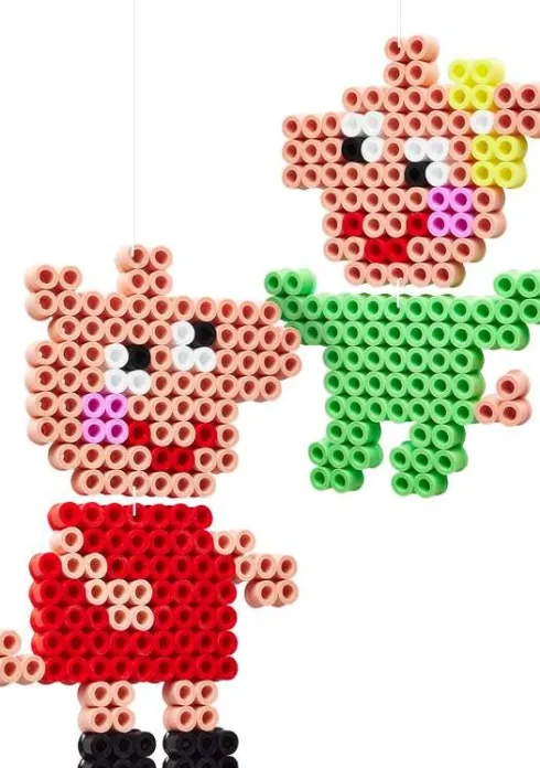 Hama Maxi Perler - Gurli Gris Og Lillesøster - 900 Perler