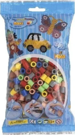 Hama Maxi Perler - Mix 69 - 500 Perler - 8473