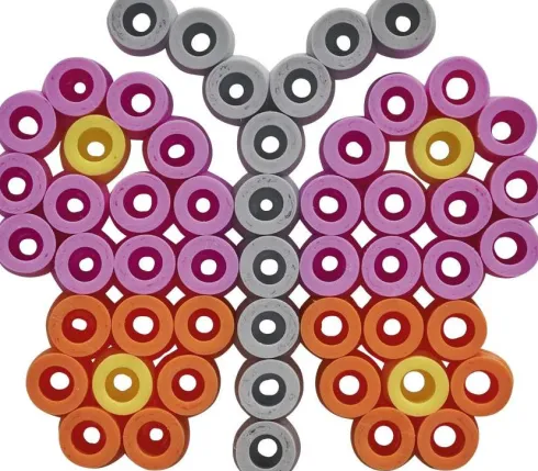 Hama Maxi Perlesæt - 3.000 Perler Og 4 Plader Bøtte - 8806