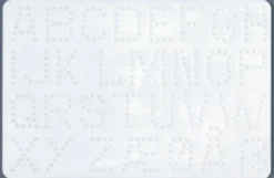 Hama Midi Perleplade - Bogstaver Stiftplade - 14,5X21,5 CM - 272
