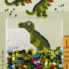 Hama Midi Perler - DIY Lille Dinosaur Perleplade Og 450 Perler - 4193