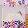 Hama Midi Perler - DIY Lille Hexagonal Plade Og 450 Perler - 4192