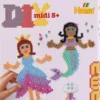 Hama Midi Perler - DIY Prinsese Og Havfrue Sæt Inkl. 2.000 Perler - 3453