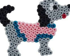 Hama Midi Perler - Dukke Og Hund Perlesæt - 1.100 Perler - 4214