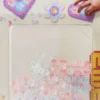 Hama Midi Perler - Gems - Gennemsigtig Blå Rosa - 12 Stk - 4905