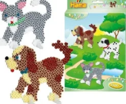 Hama Midi Perler - Hunde Og Katte Perlesæt - 2.000 Perler - 3449