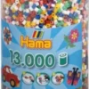 Hama Midi Perler - Mix 00 - 13.000 Perler I 10 Farver - 211-00