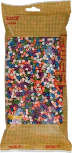 Hama Midi Perler - Mix 58 - 6.000 Stk - 205-58