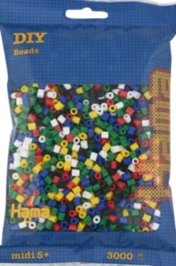 Hama Midi Perler - Mix 66 - 3.000 Stk. - 201-66