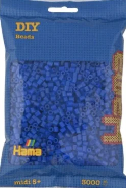 Hama Midi Perler - Neon Blå - 3.000 Stk. - 201-36